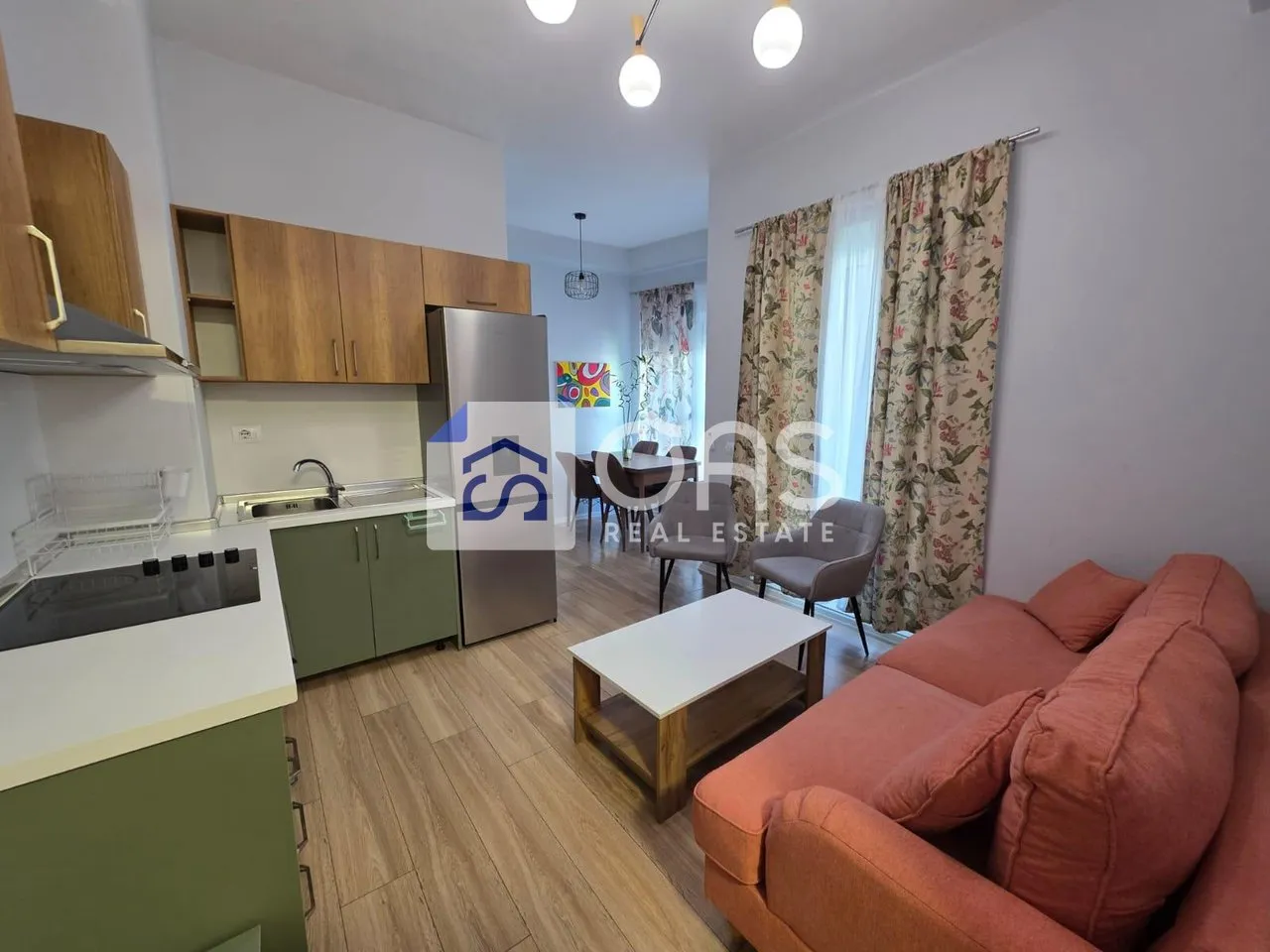 Apartament 1+1 me qera në Ali Demi, Tiranë, 60 m². Foto 1 nga 3
