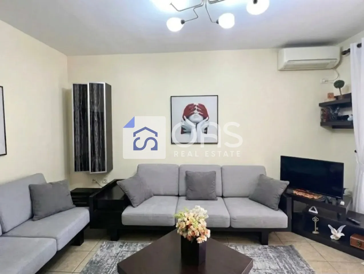 Apartament 1+1 me qera në Brryli, Tiranë, 60 m². Foto 1 nga 5