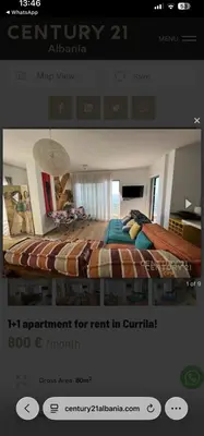 Apartament 1+1 me qera në Currila, Durrës, 80 m². Foto 7 nga 9
