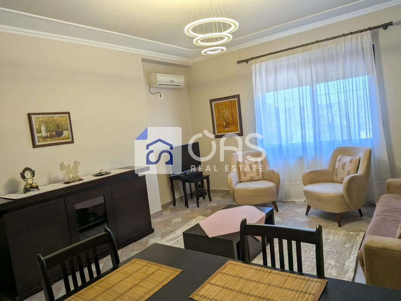 Apartment 1+1 for rent in Toptani, Tirana, 70 m². Photo 1 of 5
