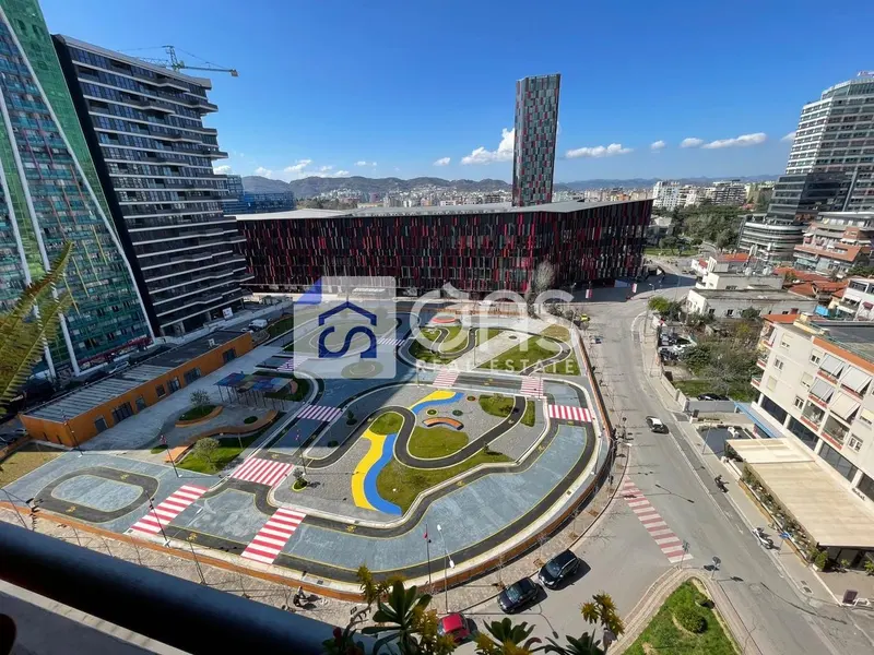 Apartament 2+1 me qera në Perball Stadiumit Air Albania. Cmimi: 1000€, Tiranë, 99 m²