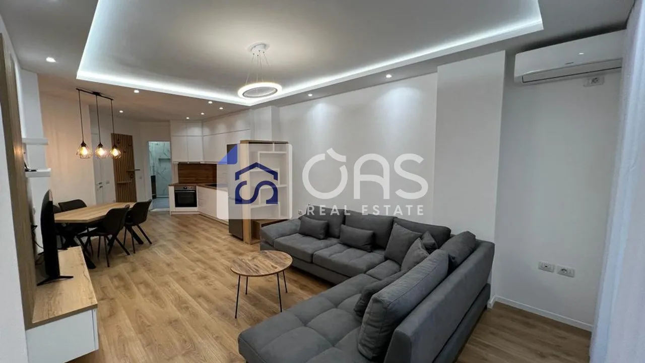 Apartament 1+1 me qera në Shkolla Barletit, Tiranë, 75 m². Foto 1 nga 5