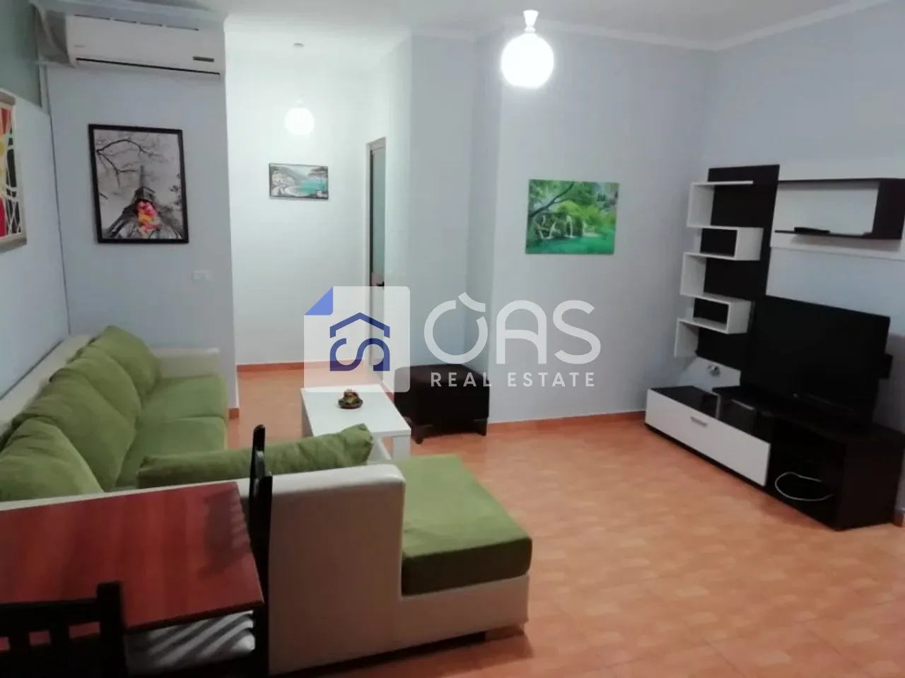 Apartment 1+1 for rent in Vilat Gjermane, Tirana, 65 m². Photo 1 of 3
